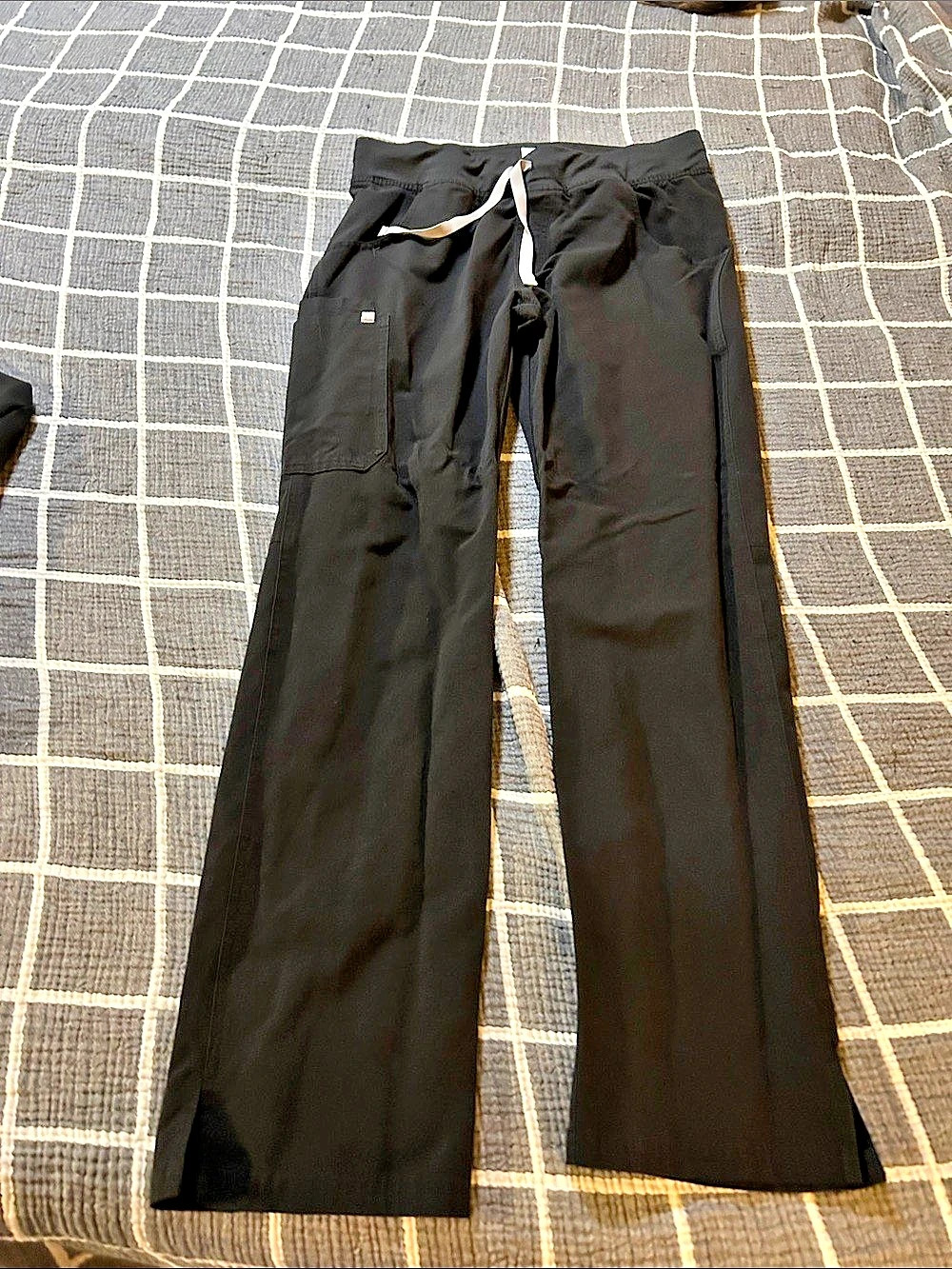 FIGS Technical Collection Black Scrub Pants Size Medium tall / top small
